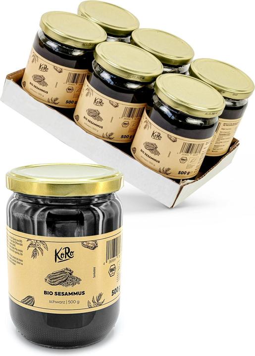 Immagine prodotto KoRo Burro di sesamo biologico ottenuto da semi di sesamo nero macinati e non sbucciati (3000 g)