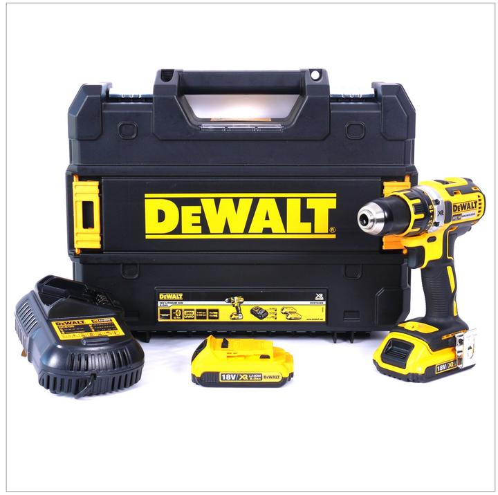 Actual product image DeWalt Brushless Compact Drill Driver 18V 2Ah (Rechargeable battery operated)