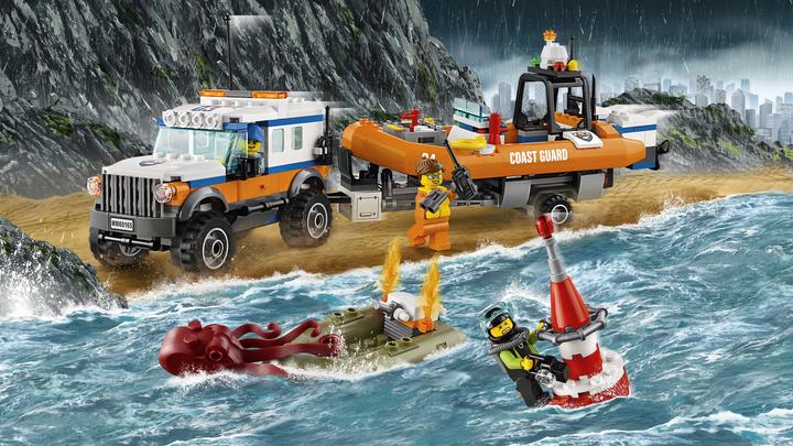 Produktbild LEGO Geländewagen mit Rettungsboot (60165, LEGO City)