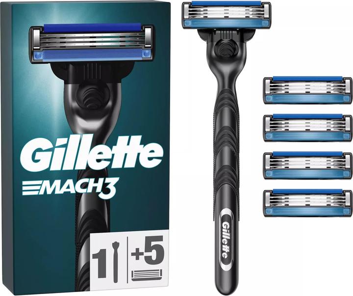 Gillette Mach3 Systemklingen 5er+Handstück Systemklingen 5er