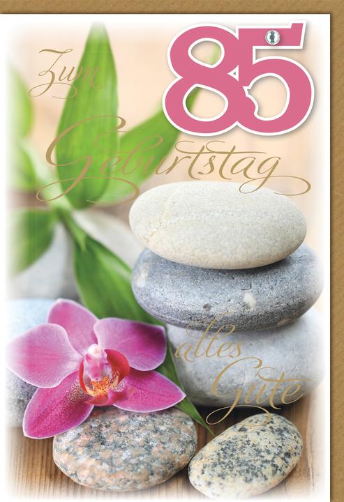 Braun + Company Biglietto di compleanno Orchid 85 11,5 x17 cm (6 pz.)