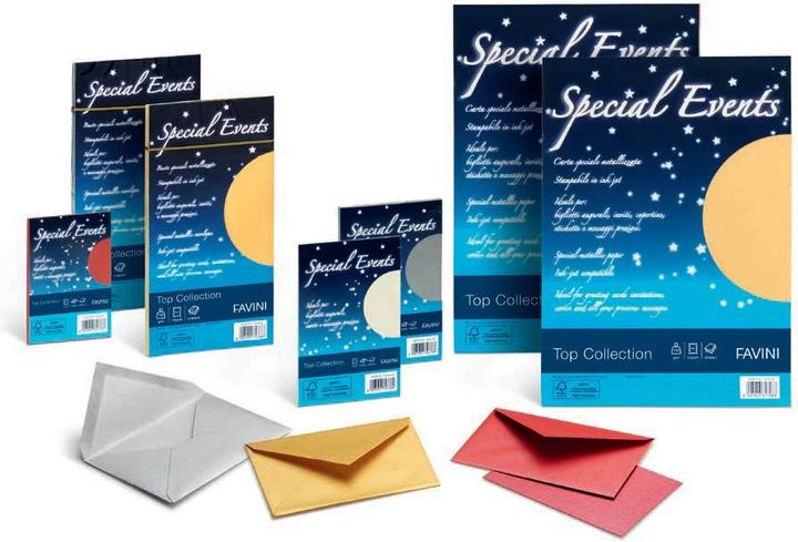 Image du produit Favini Papier jet d'encre pour événements spéciaux A4 (210x297 mm) 10 feuilles Bleu (250 g/m², 10 x)
