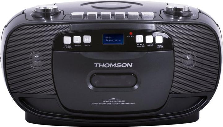Image du produit Thomson RK200DAB - Draagbare Radio CD speler - DAB+ - Casette - Zwart (DAB+ DAB)