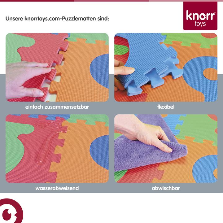 Immagine prodotto Knorrtoys Tappetino per puzzle - "Numeri"/10 pezzi/32 cm (32 x 32 cm)