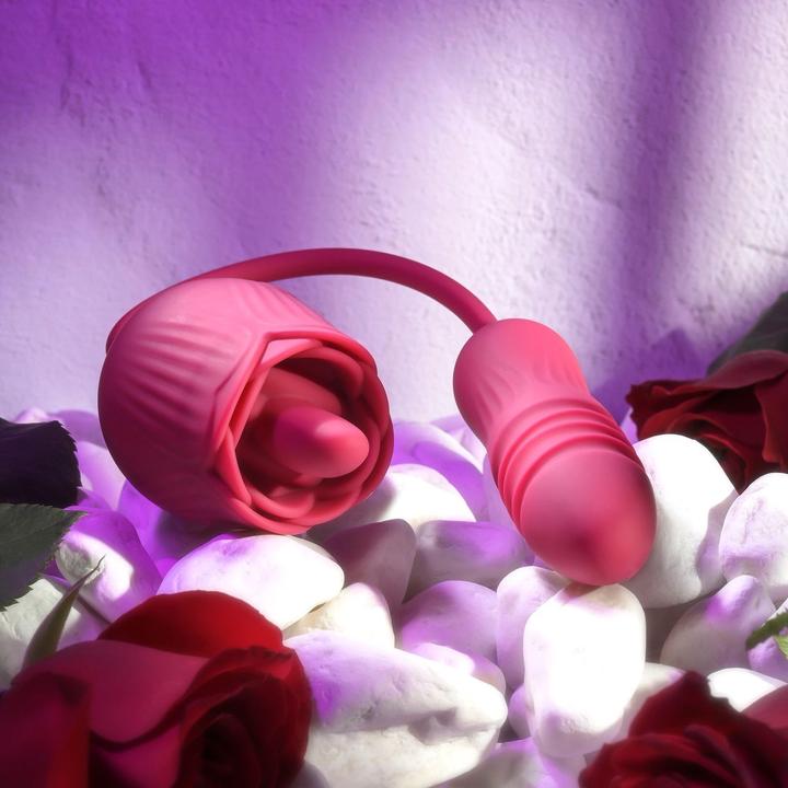 Actual product image Evolved - Wild Rose Tong Vibrator - Red