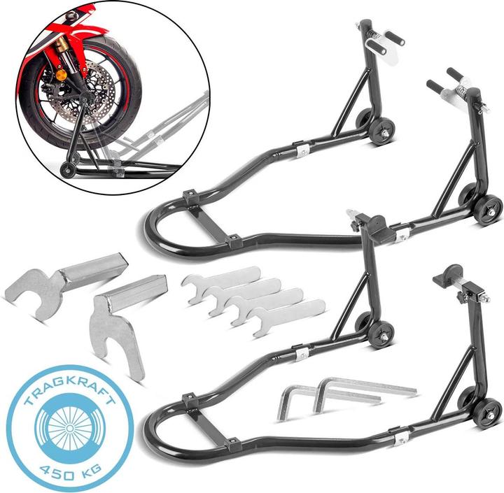 Produktbild Stahlwerk Motorrad-Montageständer mit 450 kg Tragkraft Universal-Motorradständer