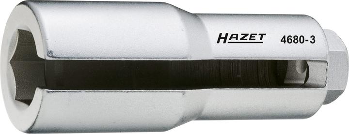 Produktbild HAZET Lambda-Sonden Einsatz 4680-3 ∙ Vierkant12,5 mm (1/2 Zoll) ∙ Aussen Sechskant Profil ∙ 22 mm (22 mm)