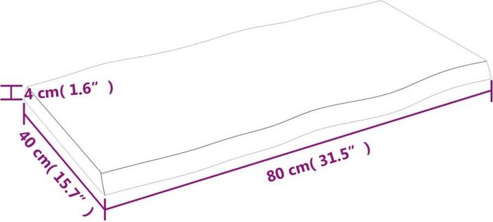 Actual product image VidaXL Chaim (80 x 40 x 4 cm)