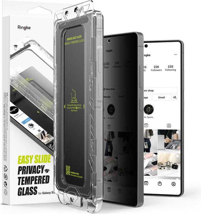 Productafbeelding Ringke Easy Slide 2-pack Privacy Glass for Samsung Galaxy S25 Ultra (2 Stuk, Samsung Galaxy S25 Ultra)
