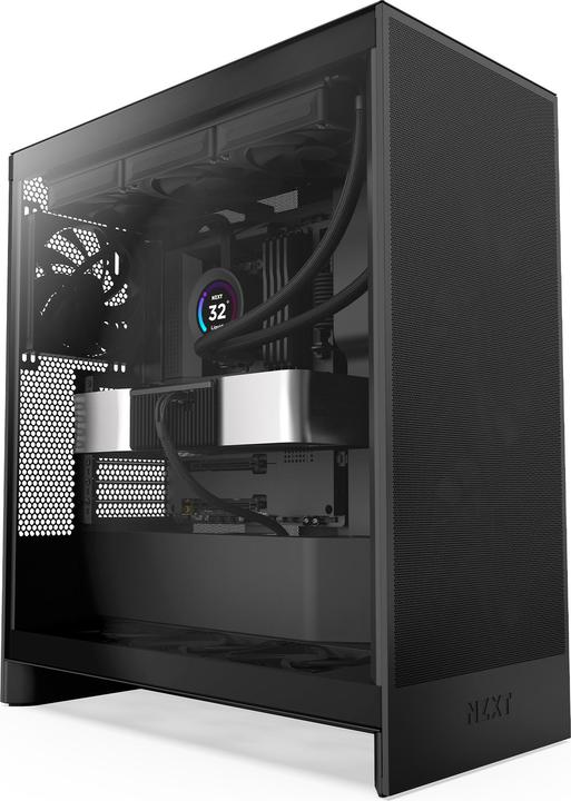 NZXT H7 Flow (2024) Mid-Tower Case Black (ATX, Mini-ITX, mATX, E-ATX)