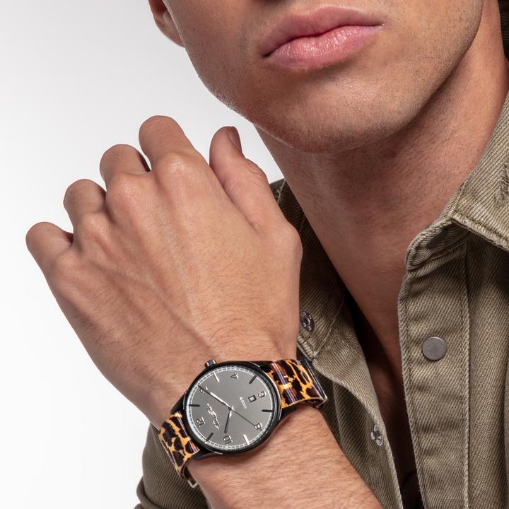 Image du produit Thomas Sabo Bracelet montre Code TS Nato Animal Print (20 mm, Textile (Natoband))