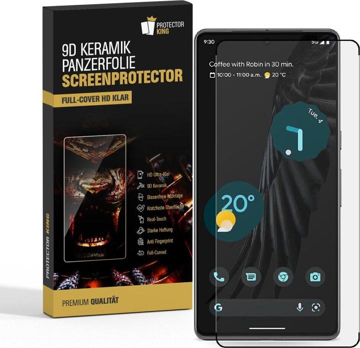 Actual product image Protectorking 3x Ceramic-Glass Full Cover HD Klar (3 Piece, Google Pixel 7 Pro)