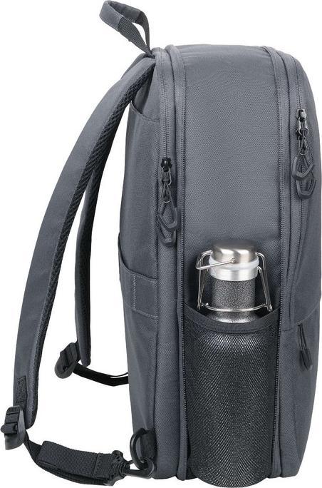 Immagine prodotto Troika CYCLE EXPANDABLE Laptop-Rucksack aus recyceltem Meerenplastik, 100% rPET, dunkelgrau (14 l)