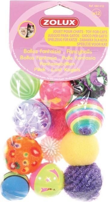 Image du produit Zolux Cat toys - set of 10 different 4 cm (Jouets avec herbe à chat)