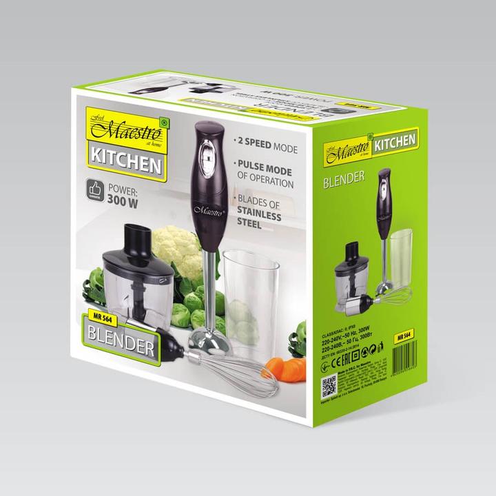 Actual product image Feel-Maestro Blender with chopper and container MR-564 (EU plug)