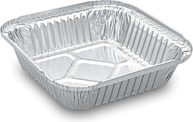 Immagine prodotto Wimex.eu Ciotola (ALU) quadrata 158 x 158 x 34 mm 560ml - 100 pezzi (100 x)