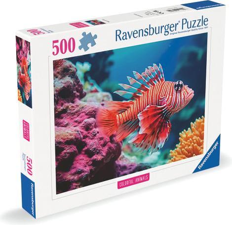 Image du produit Ravensburger Puzzle 12001334, Colorful Animals - Poisson lion - 500 pièces Puzzle pour adultes (500 pièces)
