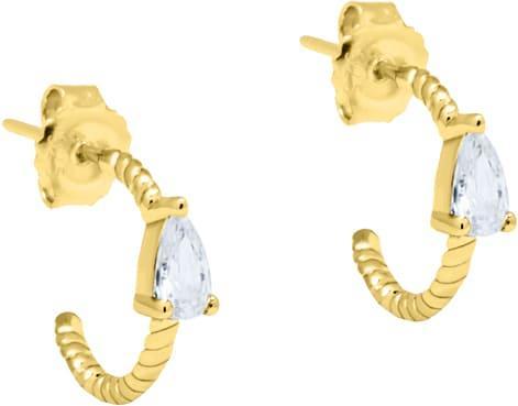 Actual product image Candy Brida hoop earrings, 925 sterling silver, gold-plated (18k gold-plated, 925 sterling silver)