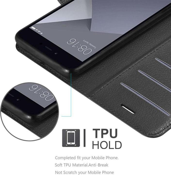 Actual product image Cadorabo Book with stand function cover (Xiaomi Redmi Note 5A)
