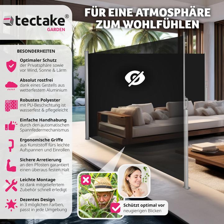 Immagine prodotto tectake Tenda laterale doppia (6 m)