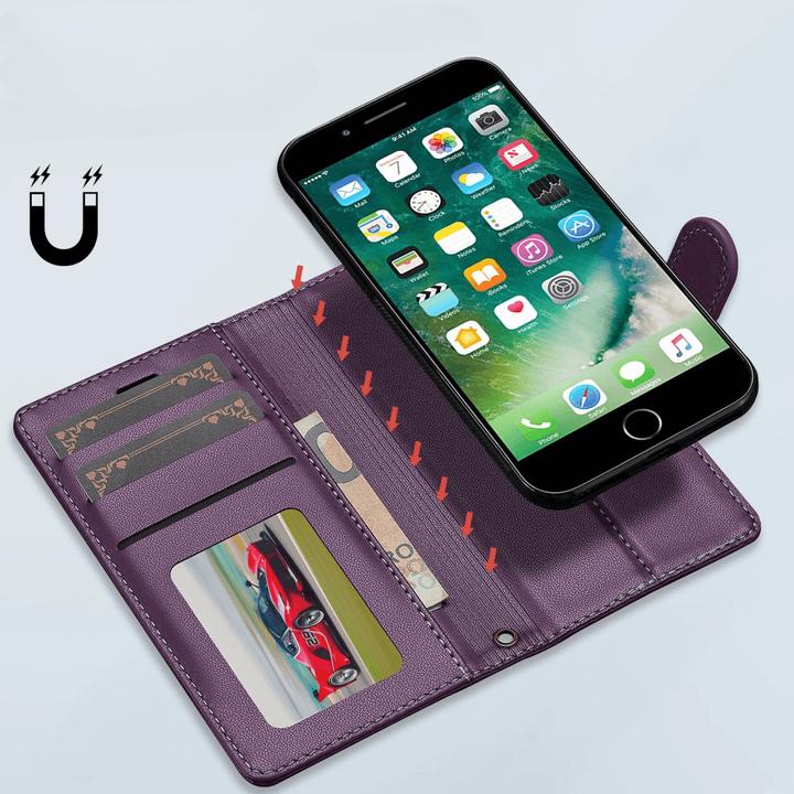 Image du produit LC.Imeeke iPhone SE / 8 / 7 - Teilbare Brieftasche 2-in-1 Handyhülle (Apple iPhone SE (2ème génération), Apple iPhone SE (3ème génération), Apple iPhone 7, Apple iPhone 8)