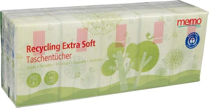 Memo Paris Taschentücher Recycling Extra Soft H1055 4lg. 15x10St.