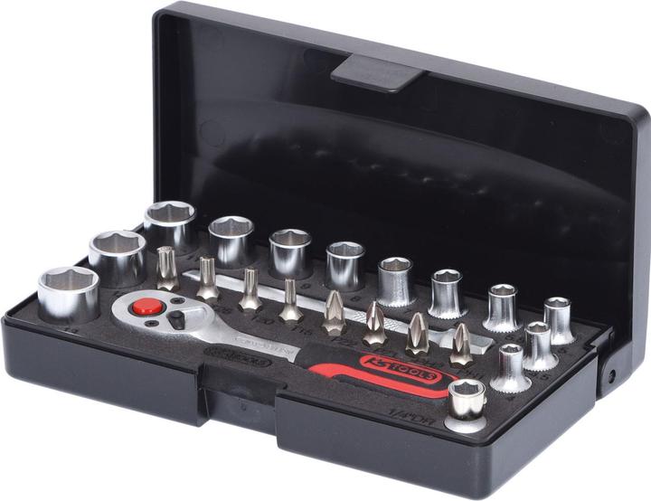 Actual product image KS Tools 1/4" Steckschlüssel-Satz (13 mm, 8 mm, 10 mm, 4 mm, 11 mm, 7 mm, 12 mm, 6 mm, 9 mm, 5 mm)