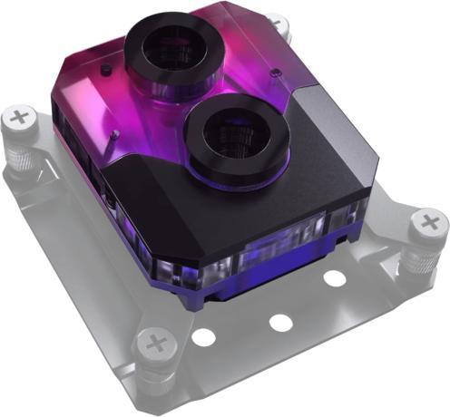 Phanteks Glacier EZ-Fit 450CPU CPU-Wasserkühler, RGB - schwarz