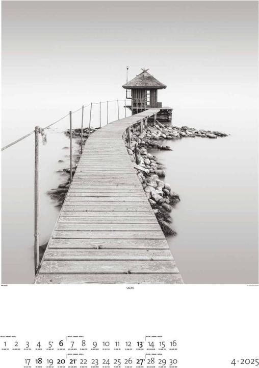 Produktbild Black & White 2025 - Bildkalender 50x70 cm - Wandkalender XL - schwarz-weiss - Kunst - Hochformat - (50 x 70 cm, Harter Einband, Deutsch)