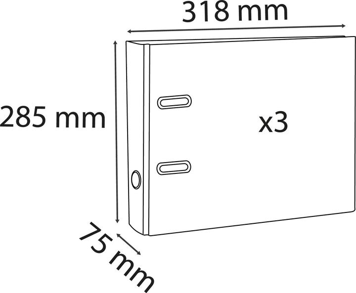 Actual product image Exacompta Folder (A4, 80 mm, 20 Piece)