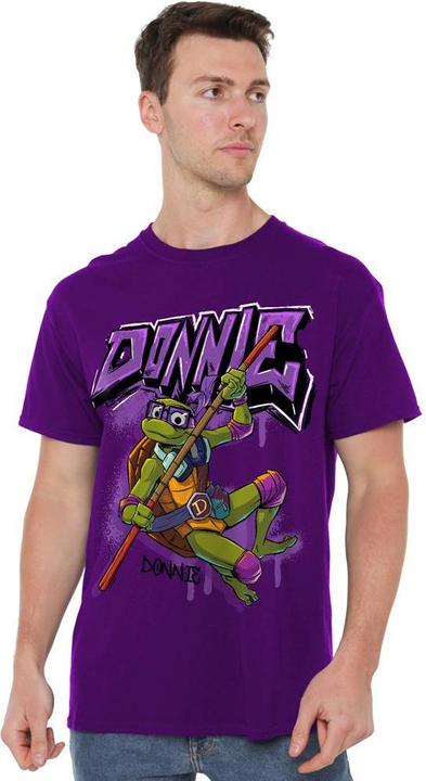 Actual product image Teenage Mutant NT Mens Donatello Graffiti T-Shirt (XL)