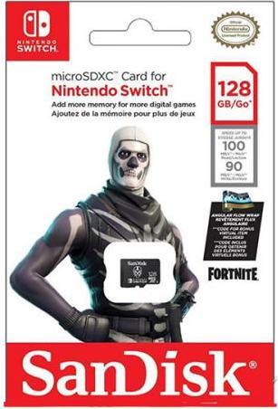 Actual product image SanDisk Nintendo Switch Card Fortnite Edition (128 GB, microSDXC, U3, UHS-I)