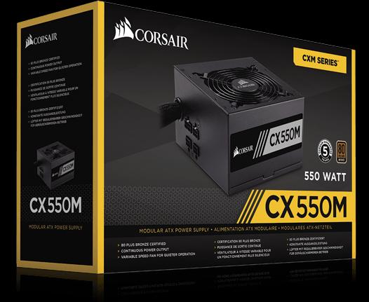 Produktbild Corsair Cx550m (550 W)