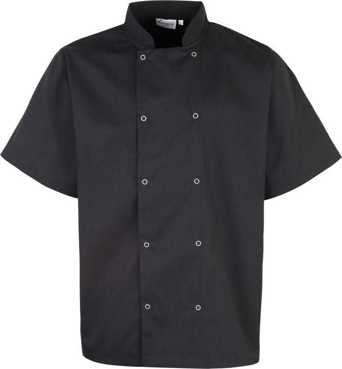 Image du produit Premier Veste de cuisine à manches courtes avec boutons-pression (10, 11, 12, 13, 14, 15, 16, 17, 18, 19, 20, XS, S, M, L, XL, XXL, 3XL, 4XL, 5XL, 6XL, 7XL, 9XL, 8XL)