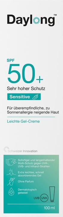 Produktbild Daylong Sensitive (Sonnengel, SPF 50+, 100 ml, 135 g)