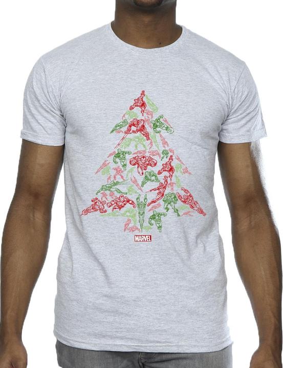 Immagine prodotto Avengers Christmas Tree Maglietta Uomo (M)