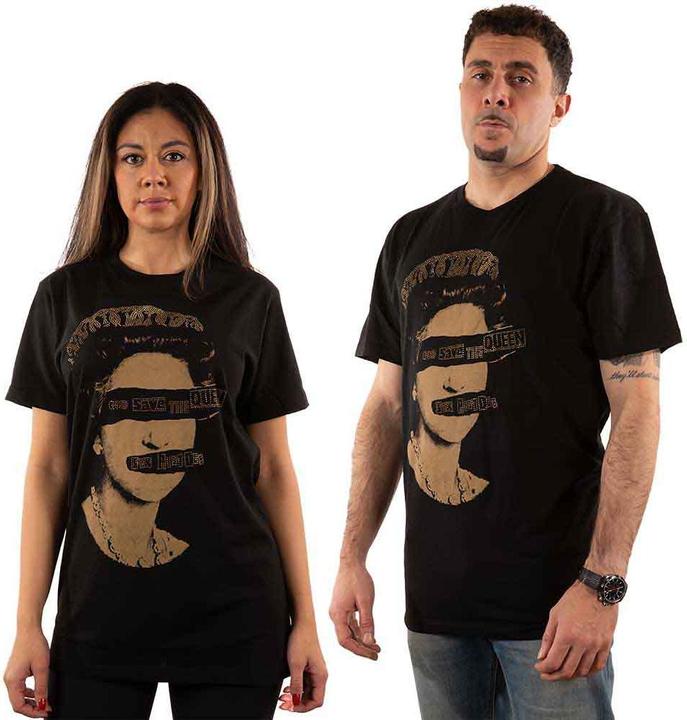 Sex Pistols T Shirt God Save The Queen Diamond Official Unisex Black S (S)