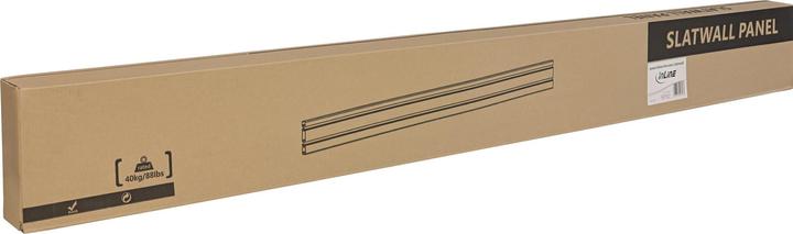 Actual product image InLine Slatwall Panel Aluminium for Wall Mount white 1,2m
