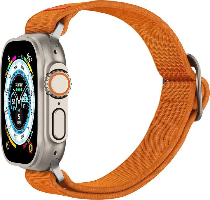 Produktbild Spigen Fit Lite Band für Apple Watch Series 42, 44, 45, 49 mm - orange (42 mm, 44 mm, 45 mm, 49 mm, Nylon, Fabric, Stainless Steel, Apple Watch Series 7, Apple Watch Series 8, Apple Watch Ultra)