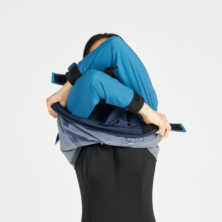 Actual product image Tribord Women's Sailing Windproof Jacket - 500 BLUE