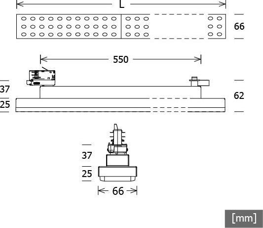 Actual product image LTS LED track light (2450 lm)