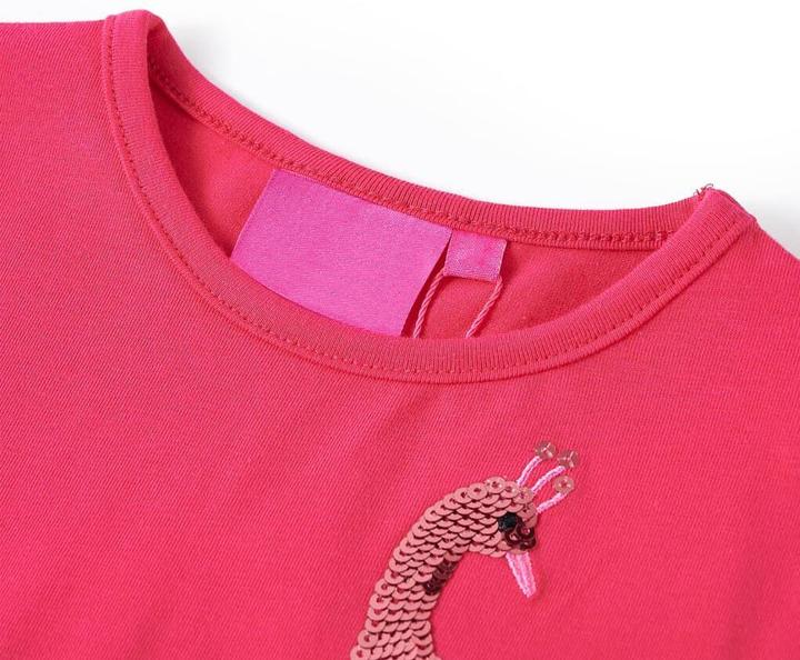 Produktbild VidaXL Kinder-Langarmshirt Knallrosa 140,Material: 95 % Baumwolle (140)