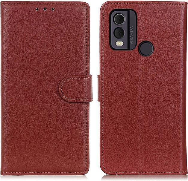 Actual product image MU Classic Litchi Leather Bookcover Series (Nokia C22)