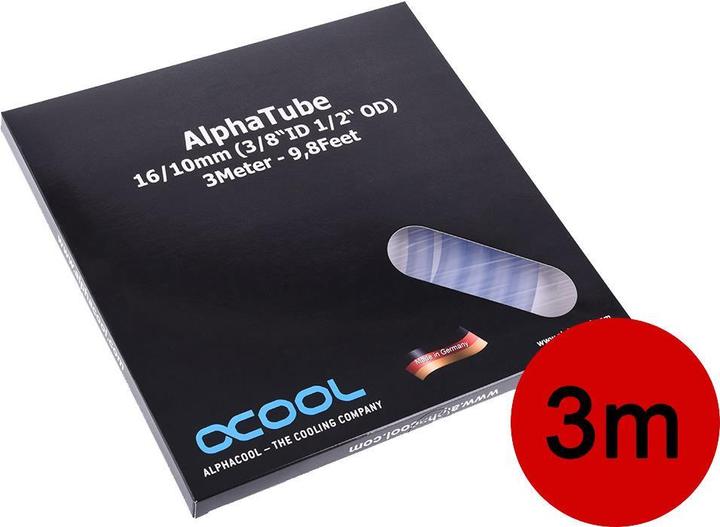 Actual product image Alphacool AlphaTube Hose HF 16/10mm - Clear 3 m (3 m, Plastic)