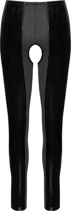 Actual product image Black Level Crotchless Vinyl Leggings S (S)