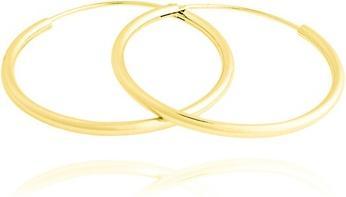 Produktbild JVD Ageless Gold Plated Hoop Earrings SVLE0208XD5GO - Diameter: 4 cm