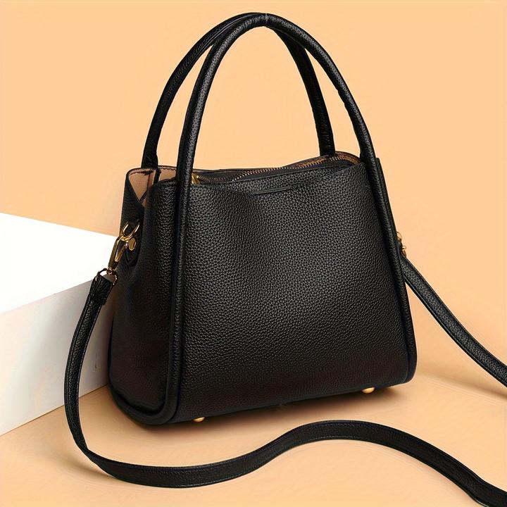 Only-Bags.Store Chic Solid Colour Bucket Bag - Versatile crossbody & shoulder handbag with adjustable strap