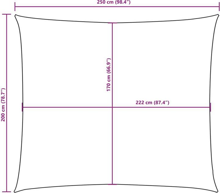 Image du produit VidaXL Sonnensegel (200 x 250 cm)