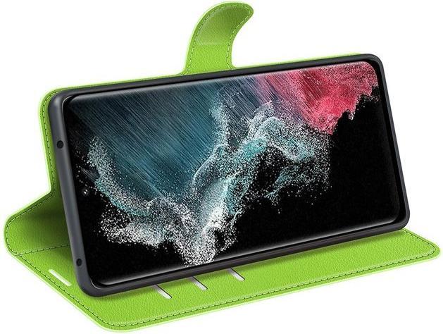 Actual product image MU Classic Litchi Leather Bookcover Series (Samsung Galaxy S23 Ultra)