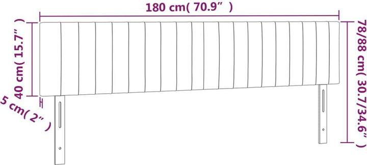Produktbild VidaXL Carolin (180 x 5 x 88 cm)